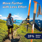 Hiking Poles, Ultra-Light Telescopic Trekking Poles,Portable Walking Sticks with Adjustable Height for Men and Women