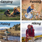 Generic 12inch Mini Portable Folding Stool, Camping Fishing Stool Suitable for Adult Fishing, Outdoor Hiking, Garden and Beach, Hold Up to 286 LBS with Carry Bag,(Black)