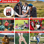 Tiny Pocket First Aid Guide EDC Emergency First Aid Kit for Anywhere Fully Waterproof