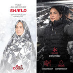 Mart Cobra Emergency Blanket 25-Pack Space Mylar Blankets Survival Gear and Supplies Reusable Thermal Camping Essentials Hiking First Aid Car Emergency Kit Prepper Foil Bug Out Bag Warm Cat Cold Snow