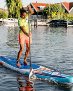 Mistral Stand Up Inflatable Paddle Board Racing & Touring Board 13'2"/ 14' Race Board, Backpack with Wheels, Durable ISUP for Youth & Adult, w/Premium SUP Accessories