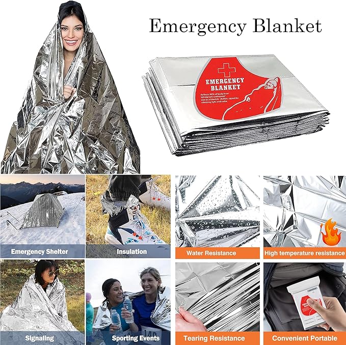 Survival Kit - All-in-One Survival Gear and Supplies for Camping, Hiking, Hunting, and Car Emergencies - Essential Tools, Great Gift for Men, Fathers, Boyfriends, Boys, Dads and Scouts