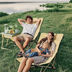 Oversized Backpack Beach Chairs 2 Pack with 4 Position Lay Flat Portable Low Camping Chairs with Headrest&Side Pocket Folding Reclining Chairs for Beach Lawn Outdoor