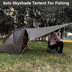 Onewind Ultralight One Person Tent, Single Person Fishing Tent with Rainfly Poles Easy Setup for 3 Season Camping Hiking Backpacking