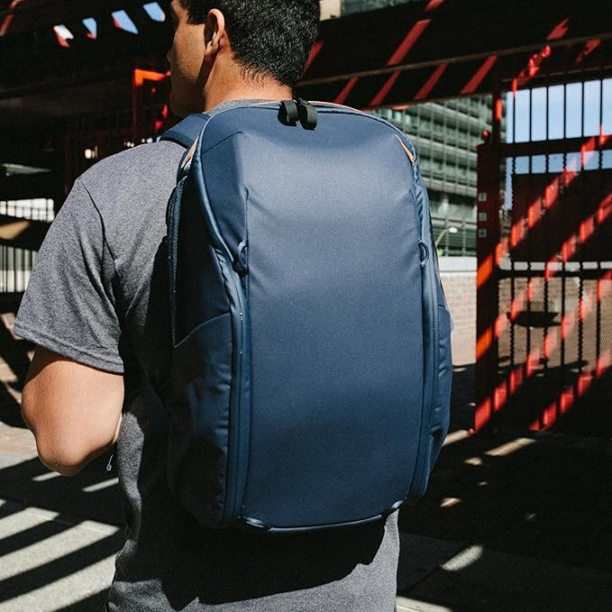 Peak Design Everyday Backpack Zip 20L, Midnight, 270-Degree Zip, Dual Side Pockets, FlexFold Dividers, Fits 15" Laptop, For Camera Carry, Daily Commutes or Travel, Versatile Backpack for Men and Women