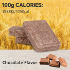 Emergency Food Bars - Chocolate Hardtack, Mre Meals Military 2025, Long Shelf Life, Emergency Meals Ration Bars, Emergency Supplies for Disaster Preparedness, 12 Count