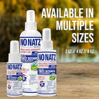 No Natz Botanical Bug Repellent, Effective for Gnat, Mosquito, and Biting Flies, Hand-Crafted and DEET-Free, Non-Greasy Formula, Made in The USA, 2 Ounce Spray Bottle, 3-Pack