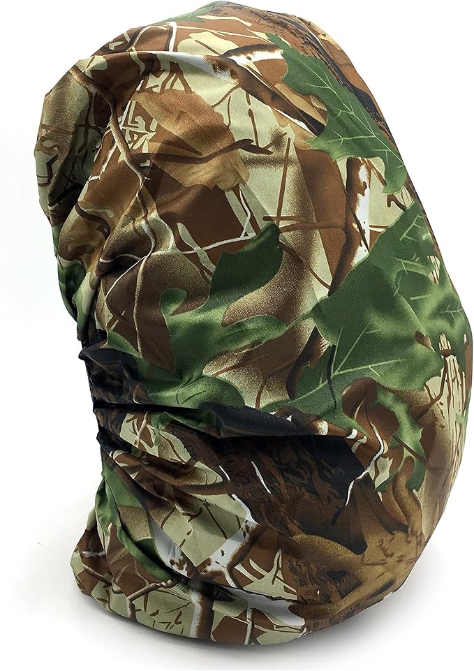 Silfrae Waterproof Rucksack Cover Backpack Rain Cover 30L-100L for Travel Climbing Hiking (Leaf Camo, 50L-60L)