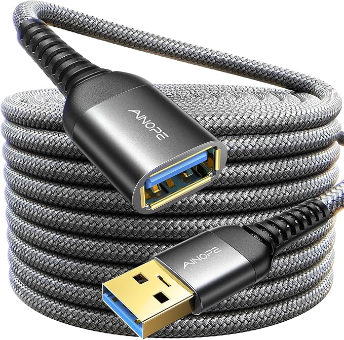 AINOPE USB Extension Cable,USB Extender,USB 3.0 Extension Cable, Male to Female Cord High Data Transfer Compatible with Webcam,USBKeyboard,Flash Drive,Hard Drive,Printer,3.3FT,Black