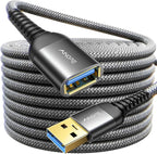 AINOPE USB Extension Cable,USB Extender,USB 3.0 Extension Cable, Male to Female Cord High Data Transfer Compatible with Webcam,USBKeyboard,Flash Drive,Hard Drive,Printer,3.3FT,Black