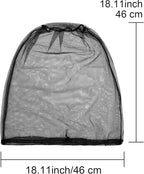 HESTYA 4 Pack Mosquito Head Net Face Mesh Protecting Net for Outdoor Hiking Camping Climbing Mosquito Fly Insects Preventing(Black)