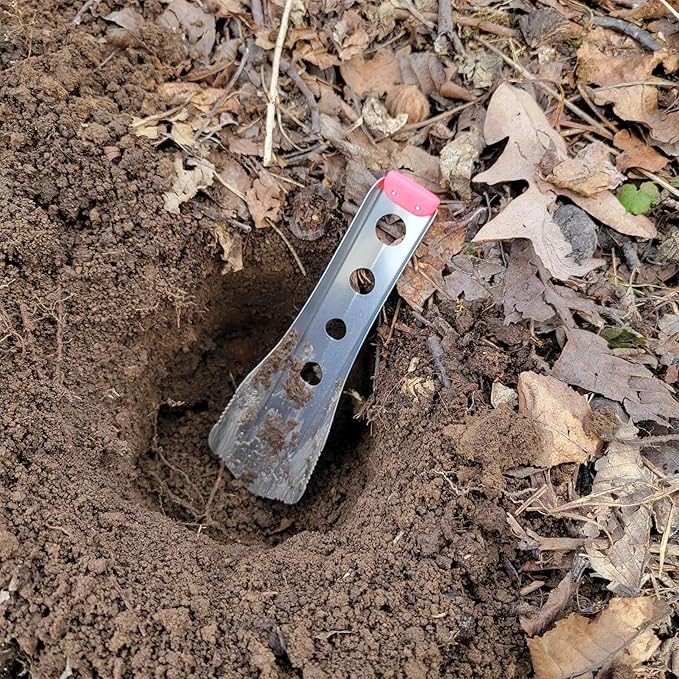 Ultralight Backpacking Trowel, 0.48 oz (13.5g) Pink