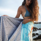 Quick Dry Towel Extra Large 78x35 Inch - Microfiber Beach Towel - Perfect for Beach, Travel, Swimming, Pool, Yoga, Hiking, Camping - Lightweight, Fast Drying, Compact for Adults (Koi Fish)