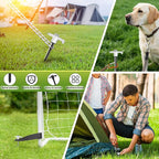 8 Pieces Trampoline Stakes Heavy-Duty: 10 Inch Metal Stake Safety Ground Anchor - for Trampoline/Camping Tent/Canopies/Carports/Sheds/Swing Sets