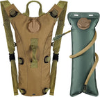3L Water Backpack for Hiking, Water Hydration Backpack for Running, Tactical Hydro Backpack with 3L Water Bladder, Hydration Packs for Festivals Rave