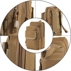 2 Pack Molle Pouches - Tactical Compact Water-Resistant EDC Pouch Bag Small Utility Pouch