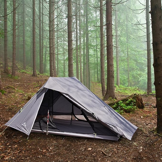 Altair Two Ultralight Backpacking Tent, 2 Person Trekking Pole Backpacking Tent, Waterproof, Compact, 3 Season, Double Wall Shelter for Backpacking, Camping, Thru Hiking, Trekking