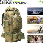 King'sGuard 100L Camping Hiking Backpack Molle Rucksack Military Camping Backpacking Daypack