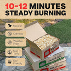 75 pcs Large Fire Starters for Fireplace, Natural Fire Starter for Campfires, for Wood Stove, BBQ, Grill, Pizza Oven, Outdoor Fire Pit, Chimney Charcoal Starter