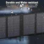 Portable Solar Panel Charger 40W Foldable Solar Panel for Portable Power Station, iPhone, iPad, Laptop, Camping Solar Panels with USB QC 3.0/USB C/18V DC, Solar Panels for Camping Outdoor Van RV Trip