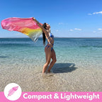 ECCOSOPHY Microfiber Beach Towel - Sand Free Towels are Quick Dry, Light Weight, Super Absorbent - Perfect Pool, Travel, Cruise, Camping Essentials - Oversized Extra Large for Adults 71x35 in