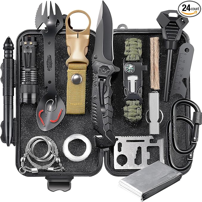 Gifts for Men Dad Him Birthday Christmas Fathers Day, Cool Gadget/Survival Gear and Equipment, Unique Camping Hunting Hiking Outdoor Gear, Gift Idea for Valentines Day Boyfriend Boys Stocking Stuffer