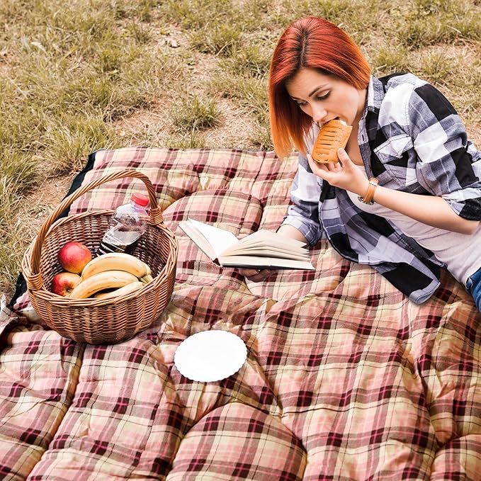 REDCAMP Cotton Flannel Sleeping Bag for Camping Backpacking, Adults Cold Weather Envelope Sleeping Bags with 2/3/4/6lbs Filling