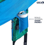 ENO DoubleNest Hammock - Lightweight, Portable, 1 to 2 Person Hammock - for Camping, Hiking, Backpacking, Travel, a Festival, or The Beach - Pacific Crest Trail Association/Teal