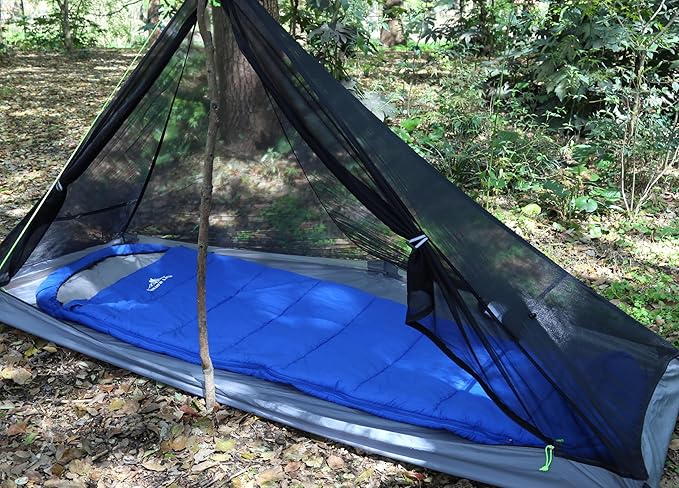 Lightweight Mummy Sleeping Bag 2.87lbs, Backpacking Sleeping Bag 42℉-55℉, Nylon Shell and Lining, Compact, Ultralight Sleeping Bag for Backpacking Camping Hiking