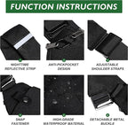 Anti Theft Crossbody Travel Bags for Women Men Cross Body Slim Sling Handbags with S Hook Antitheft