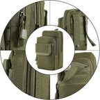 2 Pack Molle Pouches - Tactical Compact Water-Resistant EDC Pouch Bag Small Utility Pouch