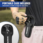 WORKPRO Multitool-12 in 1 Camping Tools with Mini Hammer-EDC Gear Multi Tools Hammer with Safety Lock and Pouch-Mini Multitools Gifts for Men and Women