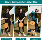 ALEVMOOM Upgraded XXL 50 Portable Collapsible Stool with Cushion,Telescoping Folding Stool for Adults,Yet More Sturdy Camping Stool with Load Capacity 1000lbs,for Outdoor Garden Hiking BBQ