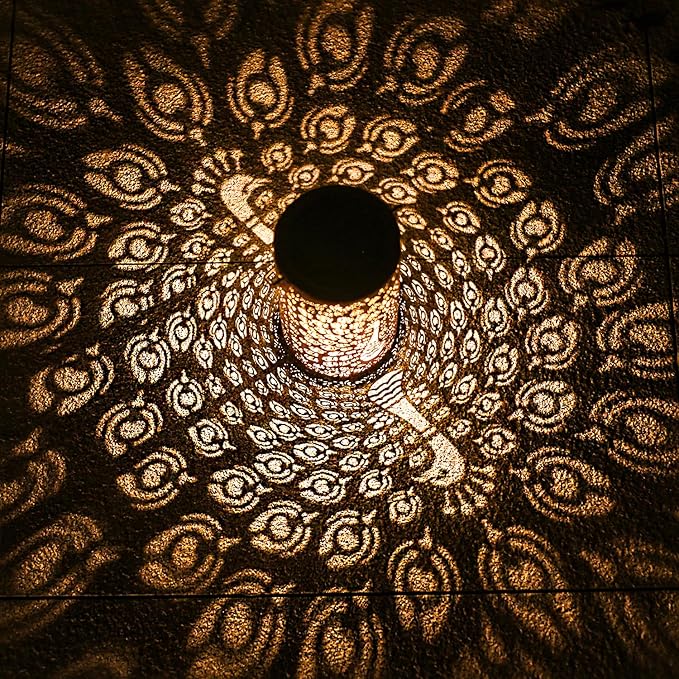 Peacock Solar Lanterns Outdoor Waterproof Hanging Solar Lights Peacock Gifts for Women Men Metal Decorative LED Lanterns for Yard, Patio, Lawn, Tabletop, Pathway, Landscape, Garden Decor