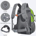 Hiking Backpack 30L Lightweight Travel Daypack Small Day Pack for Men Women Outdoor Camping Backpacking, Green