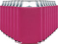 Blank Beer Can Cooler Sleeves (60-Pack) Soft Insulated Beer Can Coolies - HTV Friendly Blank Koolies in Bulk for Beer Cans & Bottles - Coolie Blanks for Vinyl Projects & Wedding Favors (Raspberry)