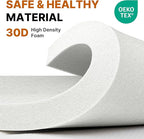 4 INCH Thick Foam Camping Mattress [Car/Tent/Cot] 30D Foam Portable Floor Sleeping Mat Cot Pad Roll Up Mattress for Guests Sleepovers RV Truck Camper