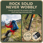 Foldable Tripod 13.4'' Stool - Ultra Portable Seat, Best for Youth+Pocket - 1 lb Camping Stool, 3 Legged Strong Steel Stool, Height: 13.4 inches (Orange)