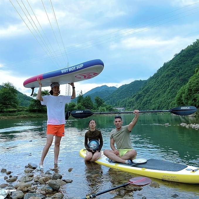 Kayak Paddle 4 Pieces Aluminum Shaft and PP Blade Floating 86.6in/220cm, 90.5inch/230cm Lightweight Oars