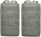 Tacticool 2 Pack Molle Pouches - Tactical Compact Water-Resistant EDC Pouch