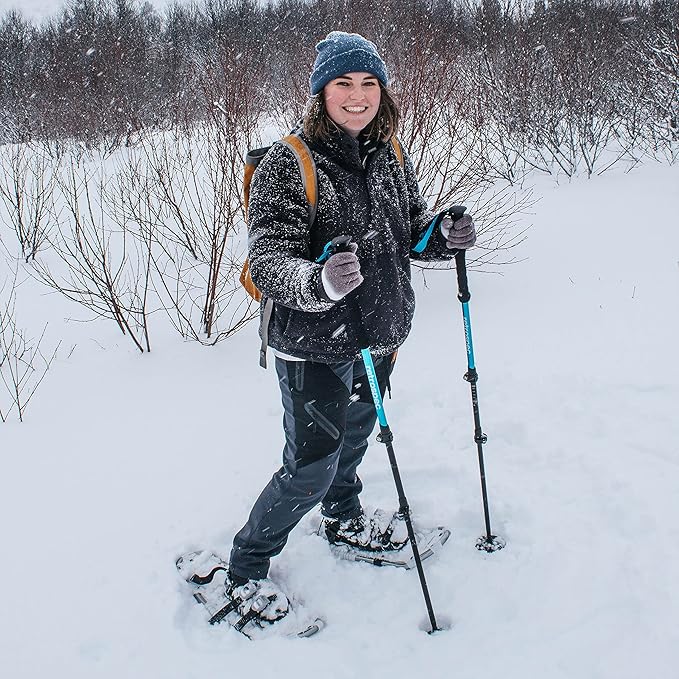 Retrospec Drifter Snowshoe for Men & Women - Aluminum Frames & a Double-Rachet Binding System - Lightweight All Terrain Snow Shoes