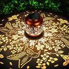 Birthday Gifts for Women Mom Grandma Solar Lantern Outdoor Waterproof, Gardening Gifts for Women, Hummingbird Garden Decor Hanging Solar Lights Yard Decorations Outdoor, Backyard, Patio, Porch