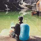 Silfrae Waterproof Rucksack Cover Backpack Rain Cover 30L-100L for Travel Climbing Hiking (Lake Blue, 50L-60L)