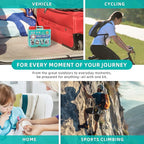 225 Pieces Portable Emergency First Aid Kit for Minor Wound Care, Includes Adhesive Bandages, Wound Gauze Pads, Ideal for Home, Car & On-The-Go