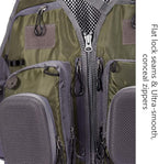 BASSDASH Strap Fishing Vest Adjustable for Men and Women, for Fly Bass Fishing and Outdoor Activities