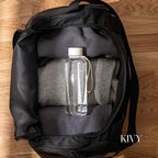 KIVY Slim Water Bottle 22oz [Lightweight & Shatterproof] Leak Proof Bottle for Women & Men - Clear plastic water bottle no straw - Dishwasher Safe Water Bottle BPA Free