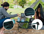 TREKOLOGY TALU Portable Folding Beach Table - Lightweight Travel Camp Table | Small Camping Table for Outdoor Adventures | Foldable, Compact, and Sturdy - Perfect for Camping, Picnic, Beach Trips