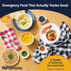 4Patriots Emergency Starter Food Kit: Emergency Food Supply Designed to Last 25 Years, 88 Servings