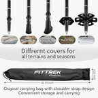 Hiking Poles for Kids - Ultralight Nordic Walking Sticks - Telescopic Child Trekking Poles Collapsible 2 Pack