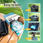 Super Absorbent Polymer 30 Packs,Portable & Fast-Absorbing Camp Toilet Chemicals Gel with 5 Gallon Bucket Toilet Luggable Drawstring Bag, Emergency Toilet Bag&Potty Gel